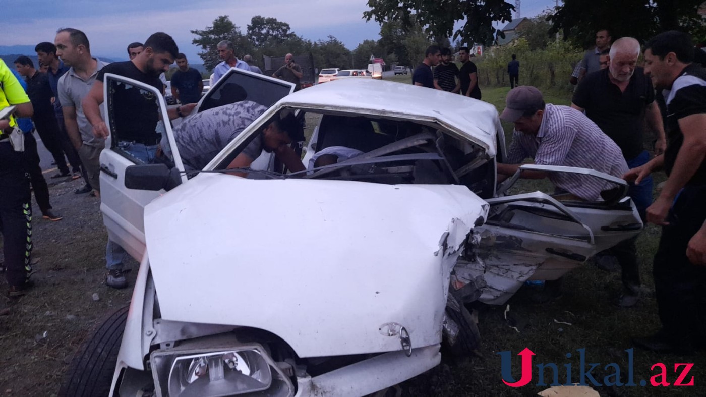 Qaxda qəzada ölənlərin sayı artdı - YENİLƏNİB (FOTOLAR)